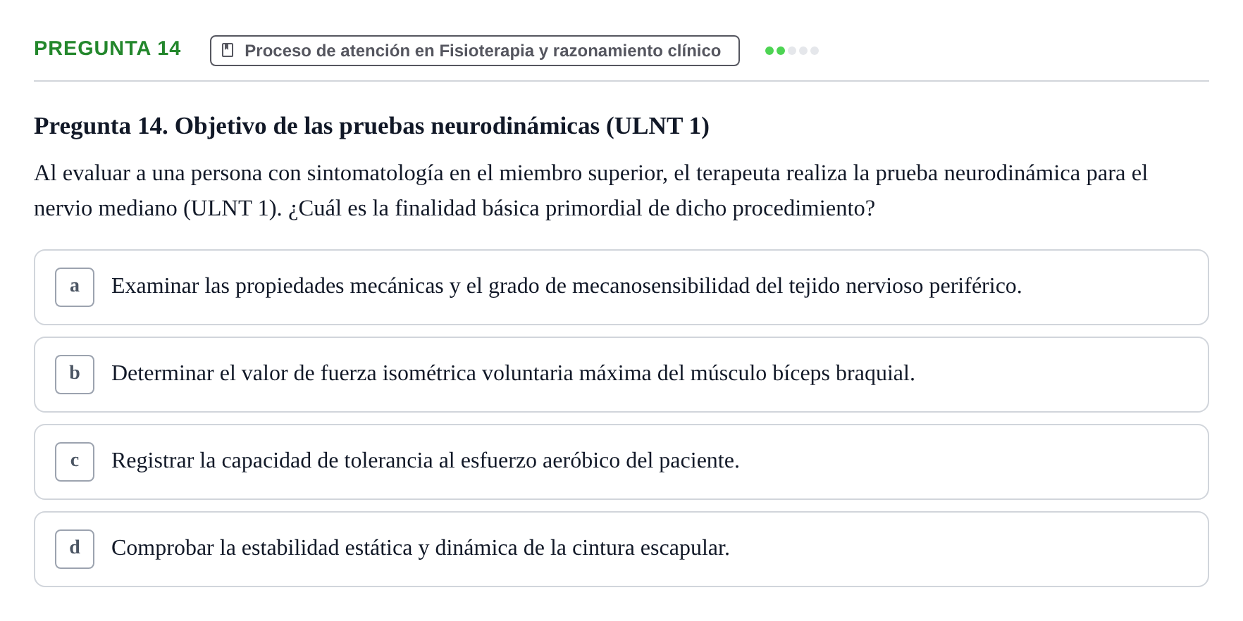 Enunciado: Pregunta 14