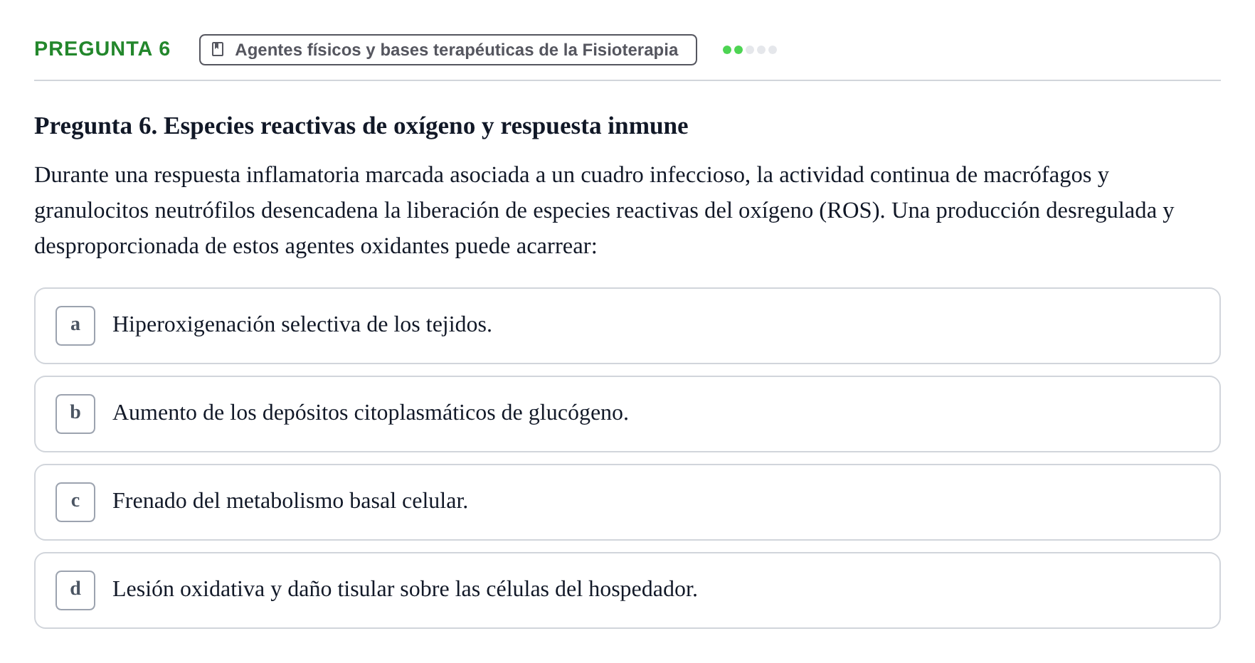 Enunciado: Pregunta 6
