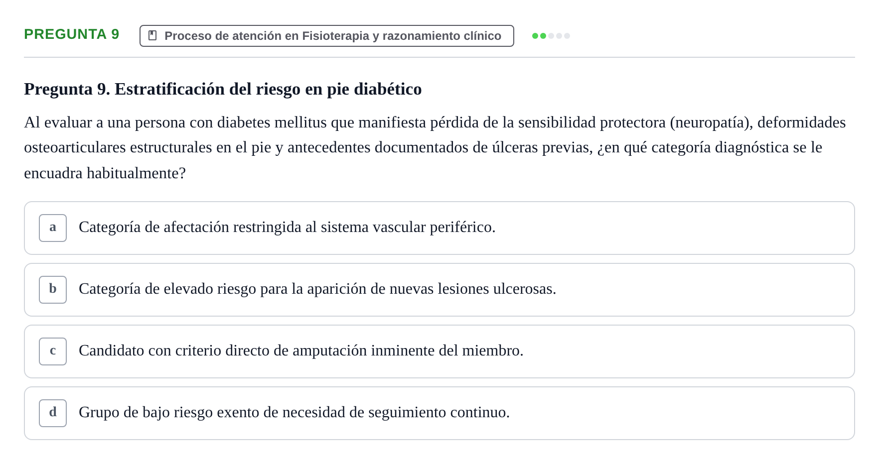 Enunciado: Pregunta 9