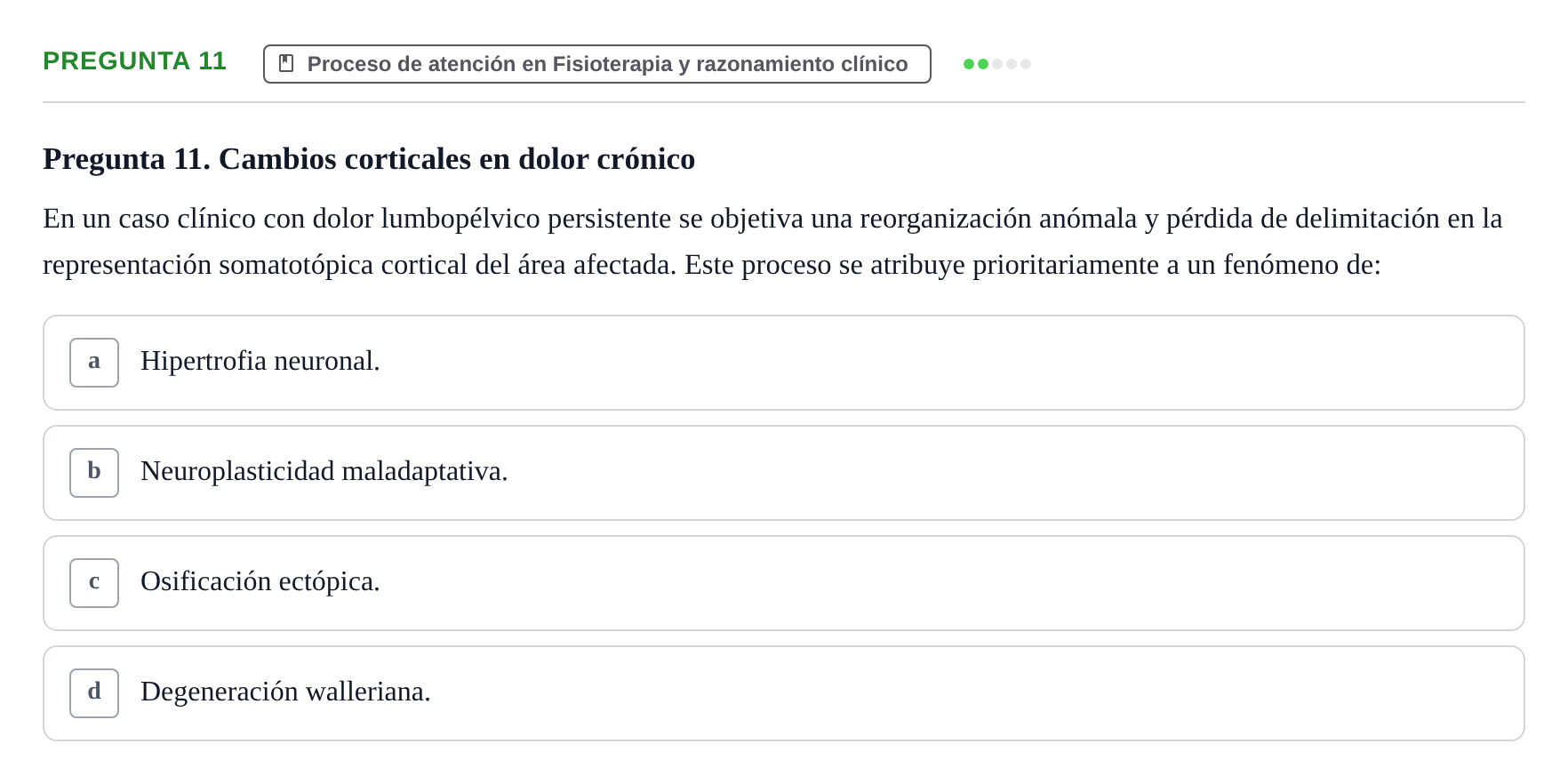 Enunciado: Pregunta 11