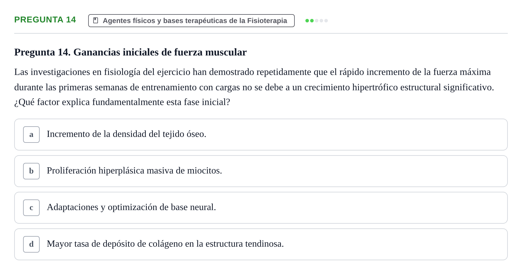 Enunciado: Pregunta 14
