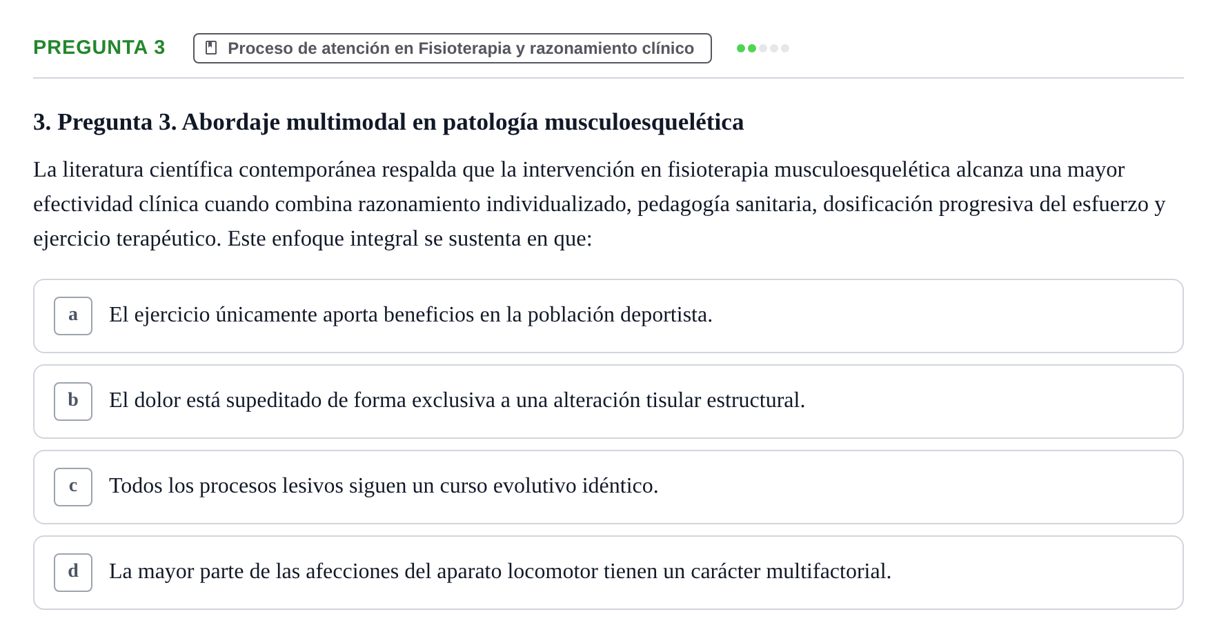 Enunciado: Pregunta 3