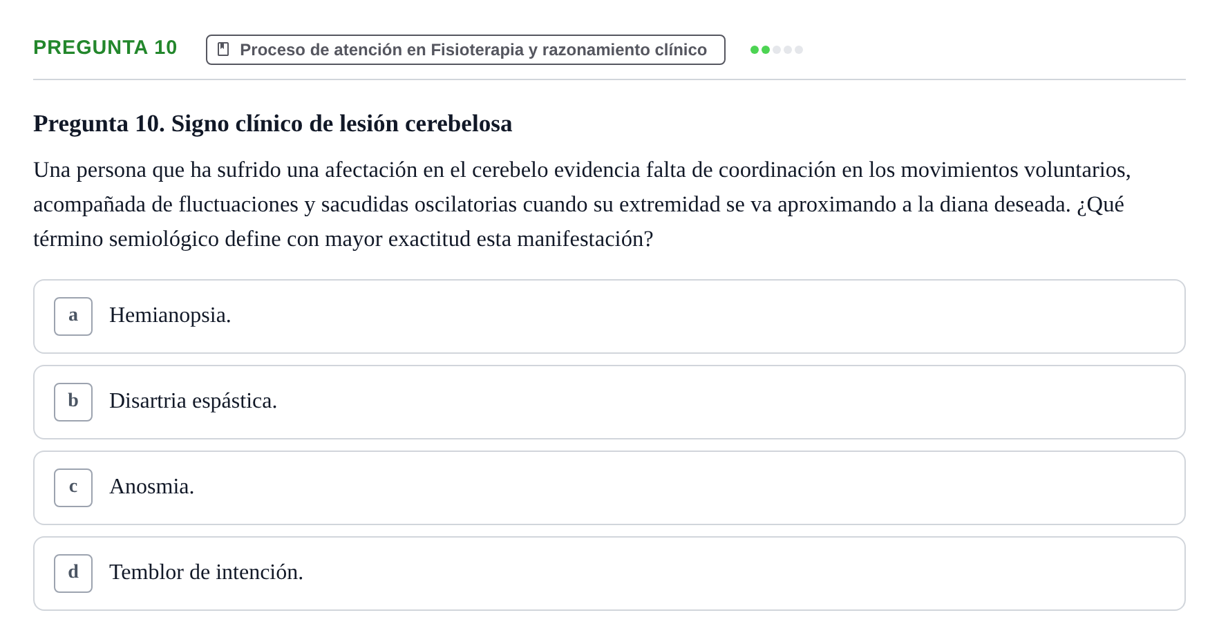Enunciado: Pregunta 10