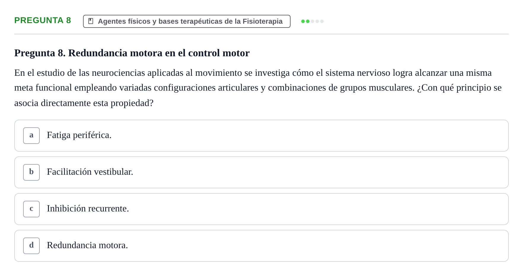 Enunciado: Pregunta 8