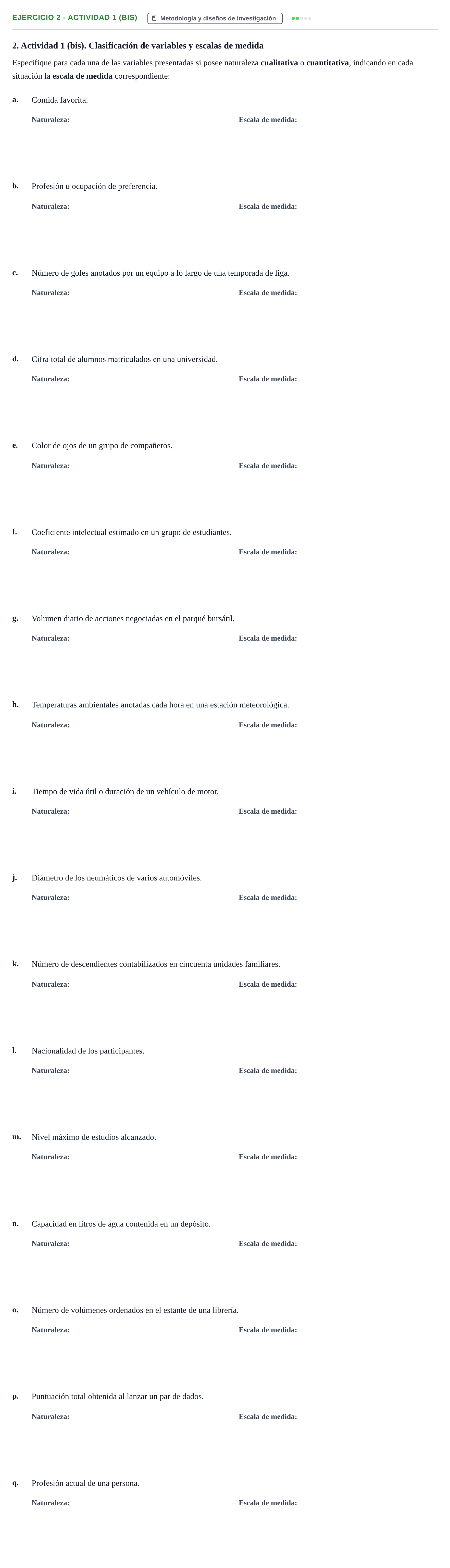 Enunciado: 2 - Actividad 1 (bis)