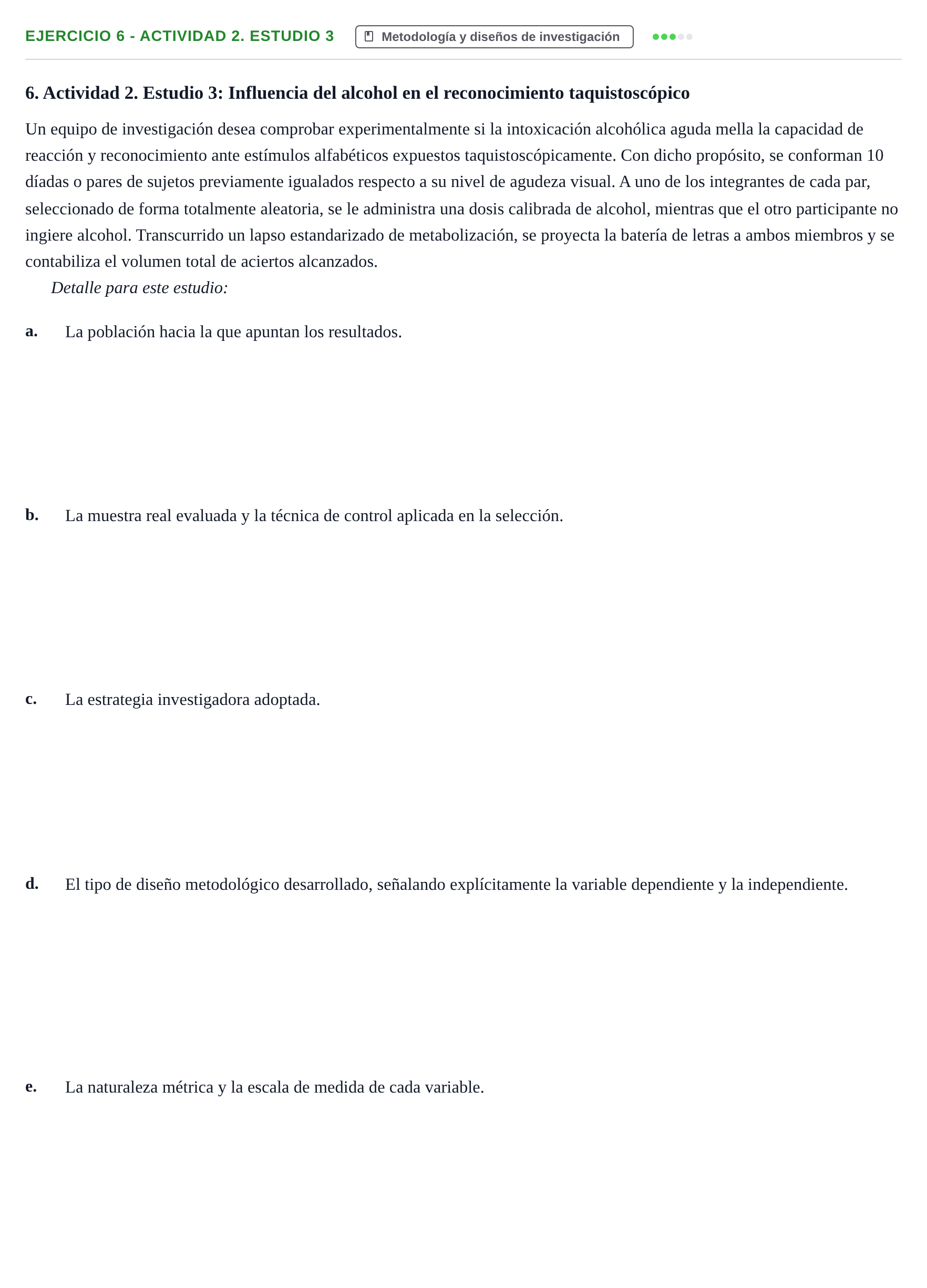 Enunciado: 6 - Actividad 2. Estudio 3