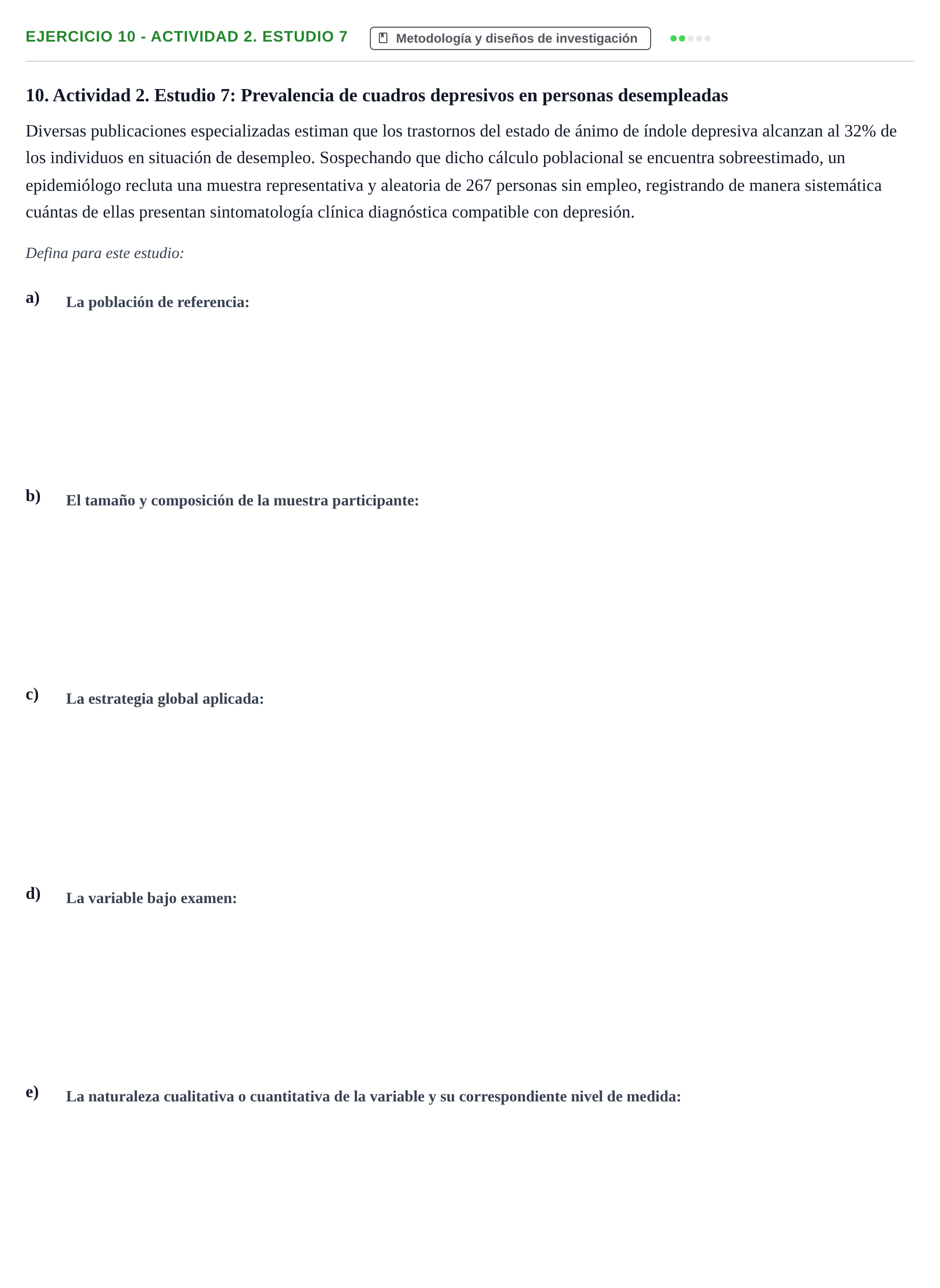 Enunciado: 10 - Actividad 2. Estudio 7