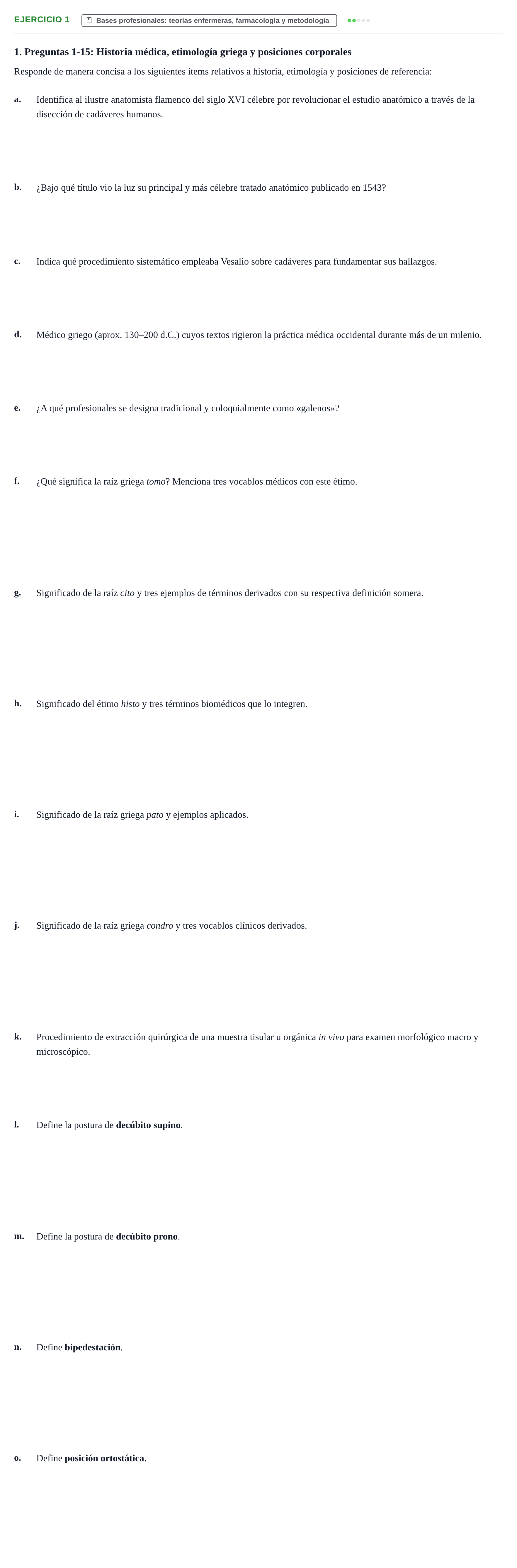 Enunciado: 1