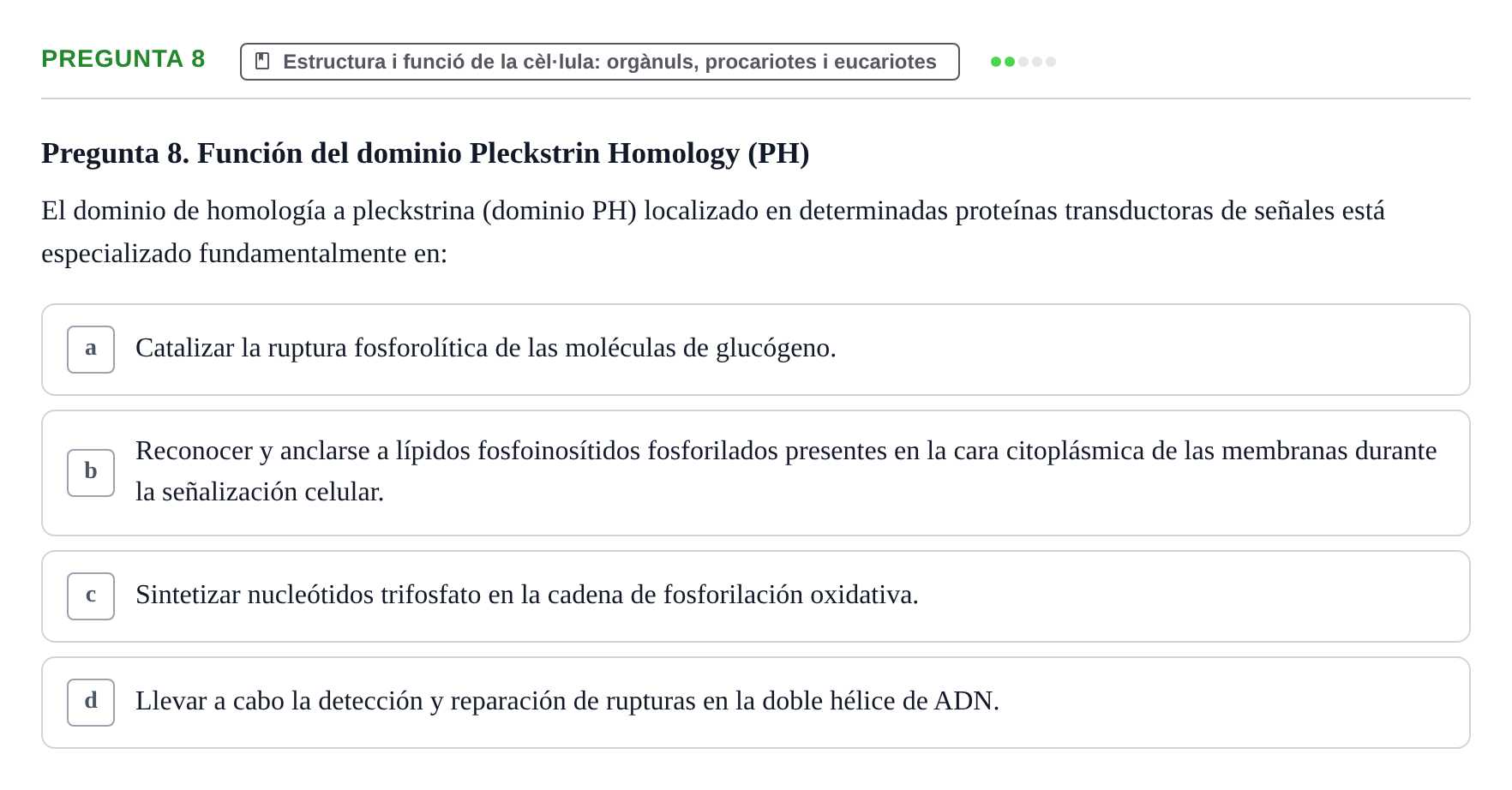 Enunciado: Pregunta 8