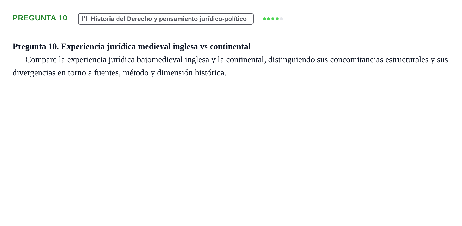 Enunciado: Pregunta 10
