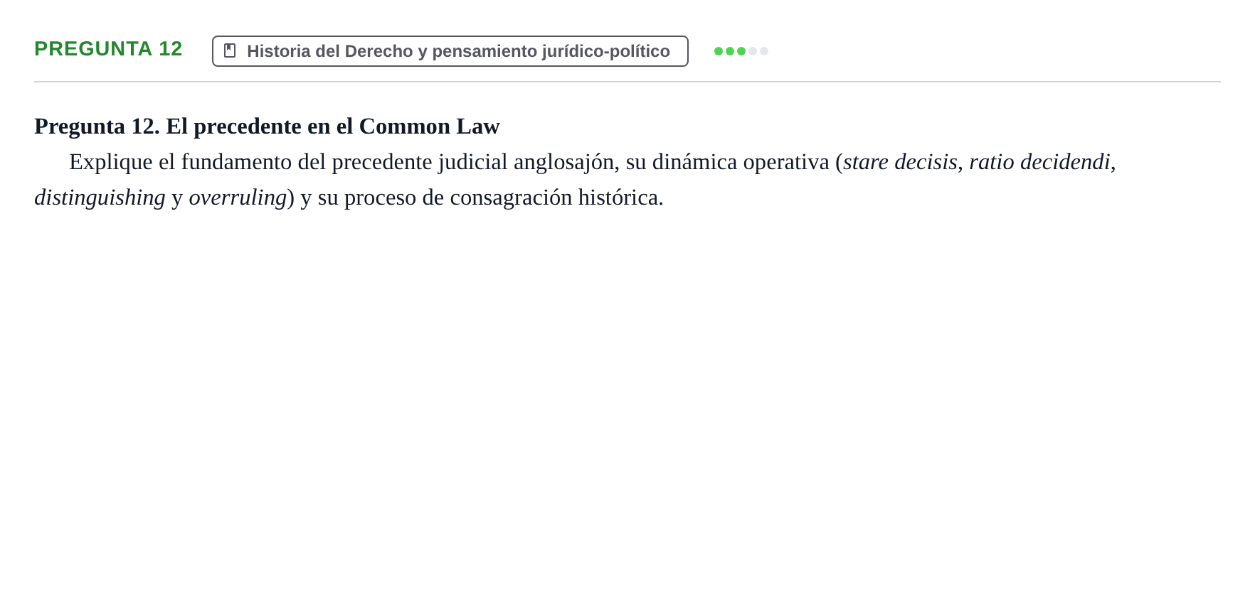 Enunciado: Pregunta 12