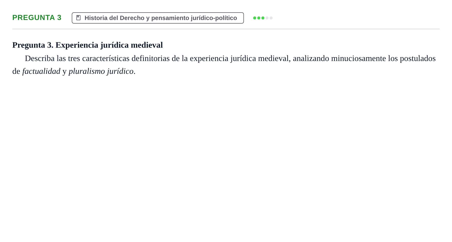 Enunciado: Pregunta 3