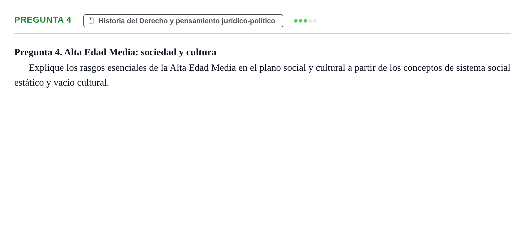 Enunciado: Pregunta 4