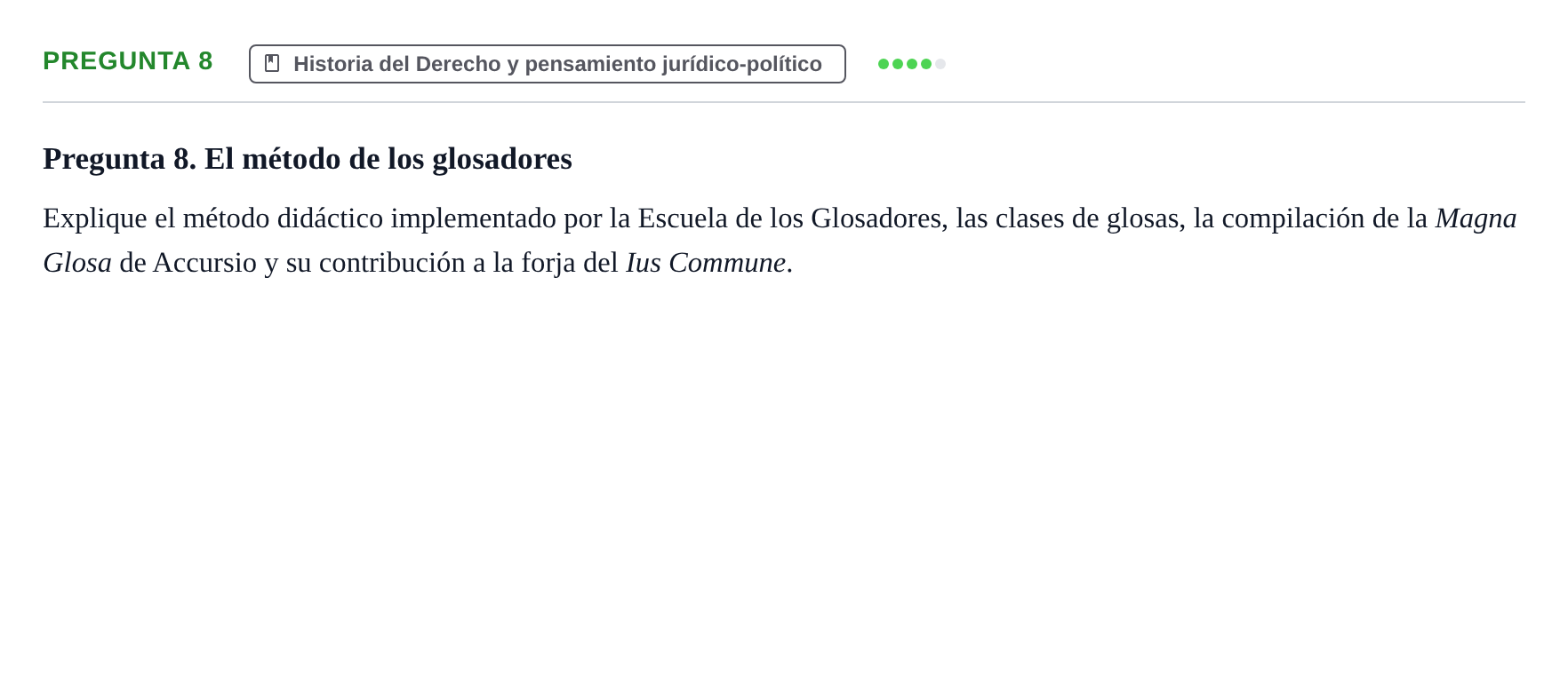 Enunciado: Pregunta 8