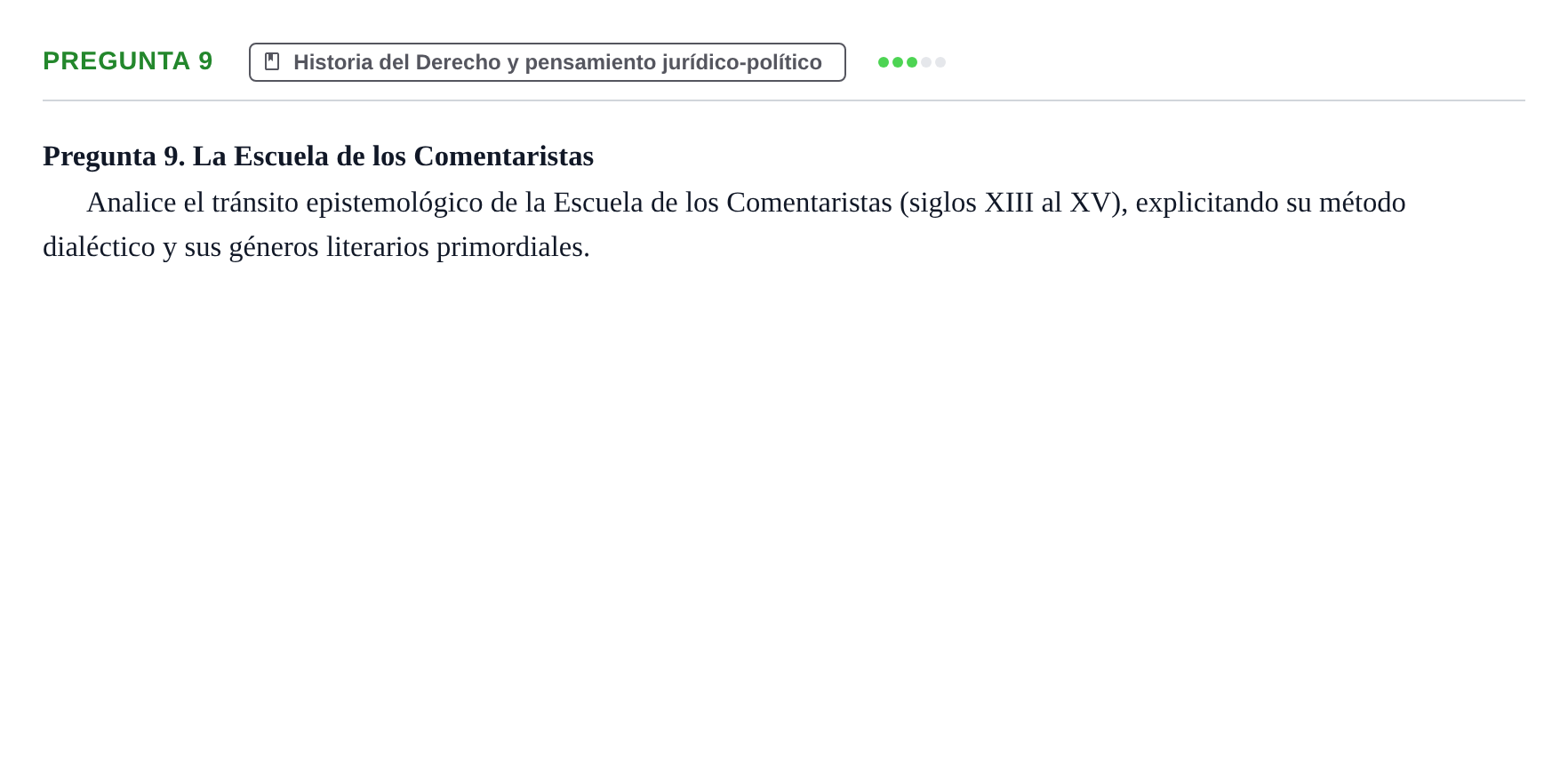 Enunciado: Pregunta 9
