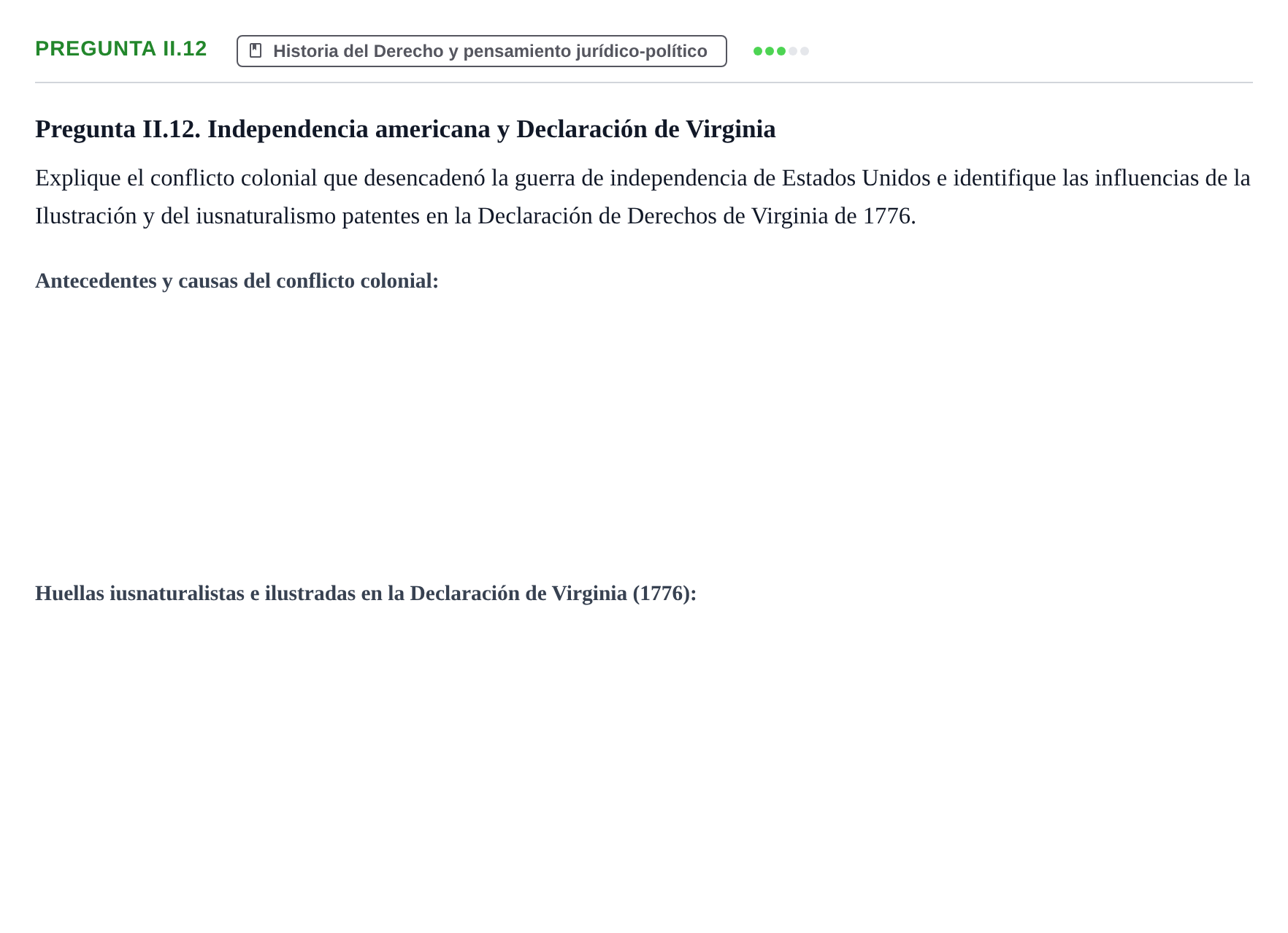Enunciado: Pregunta II.12