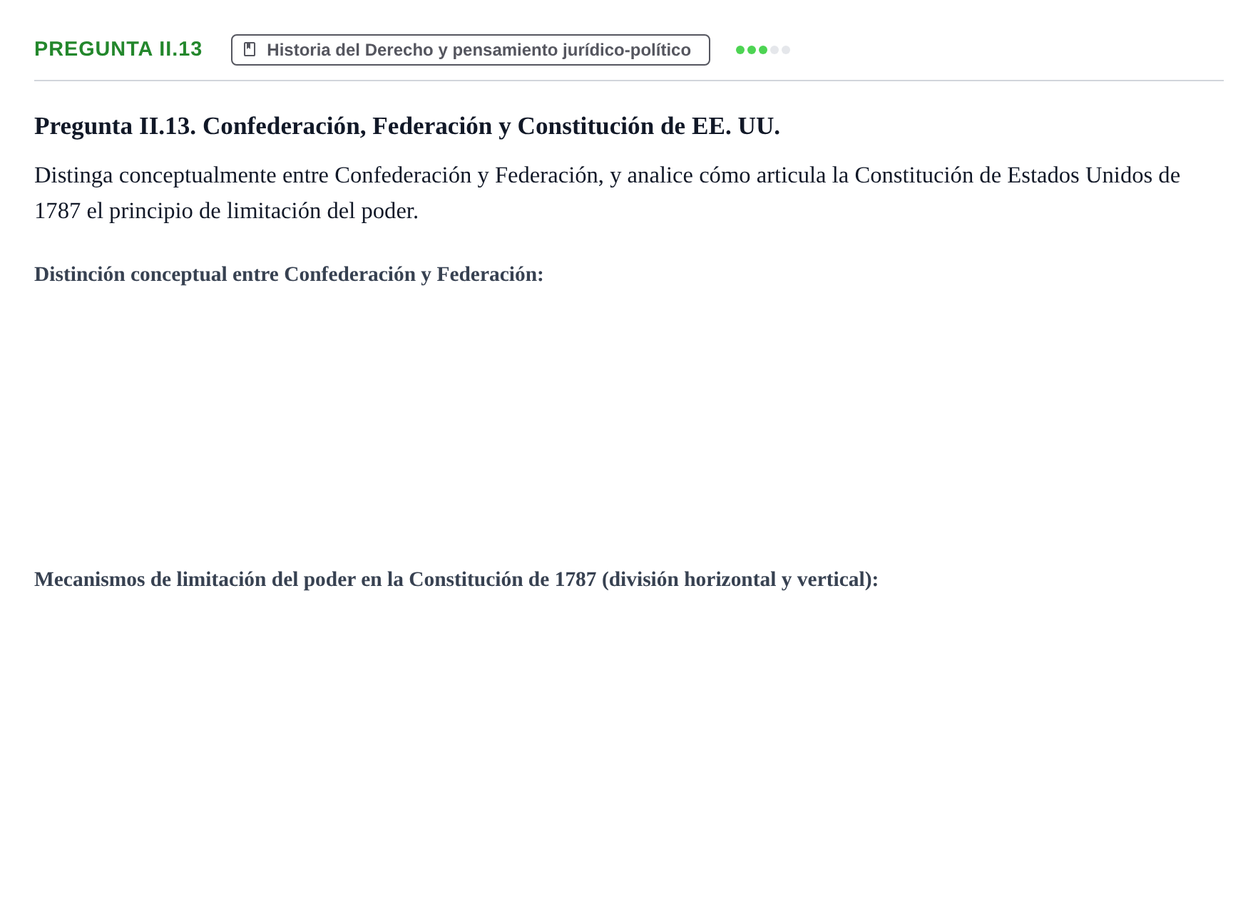 Enunciado: Pregunta II.13