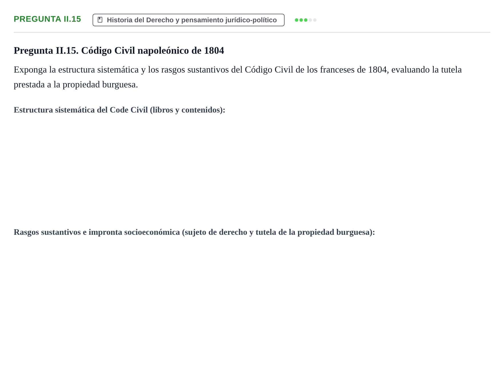 Enunciado: Pregunta II.15