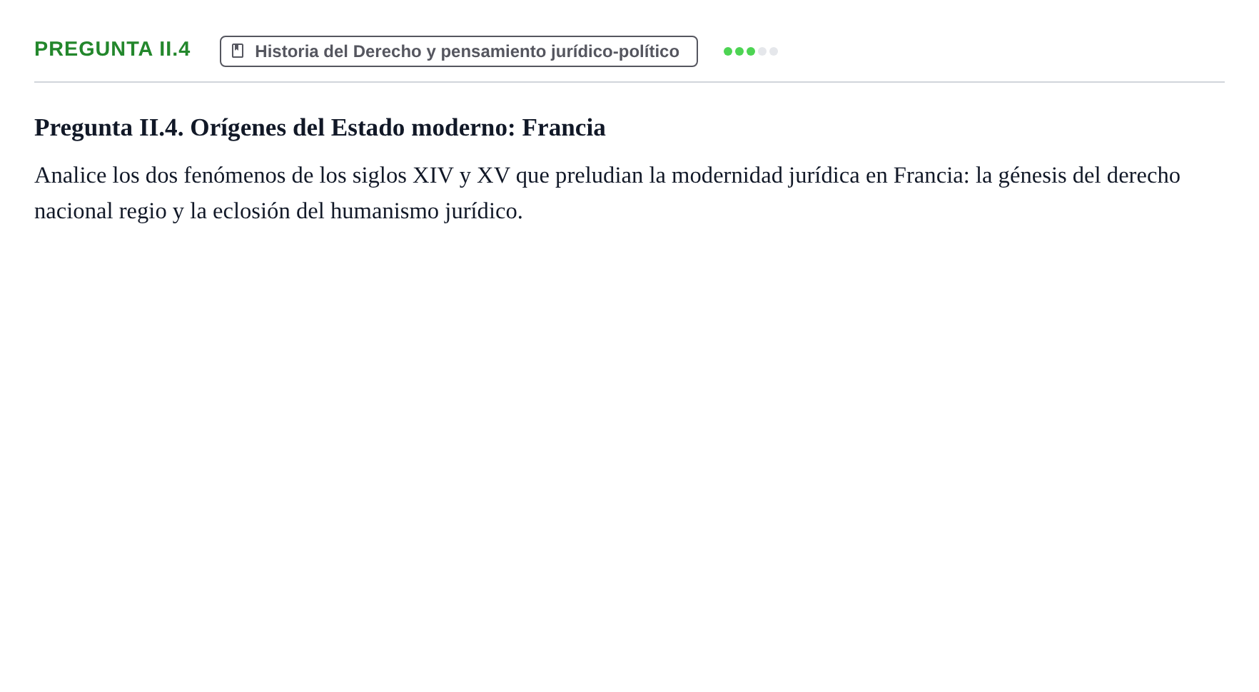 Enunciado: Pregunta II.4