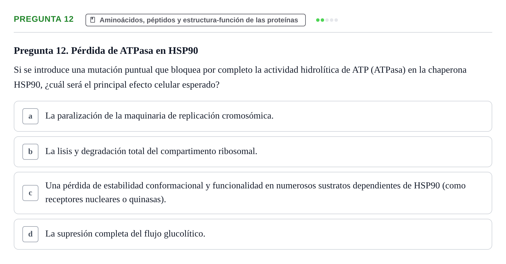 Enunciado: Pregunta 12