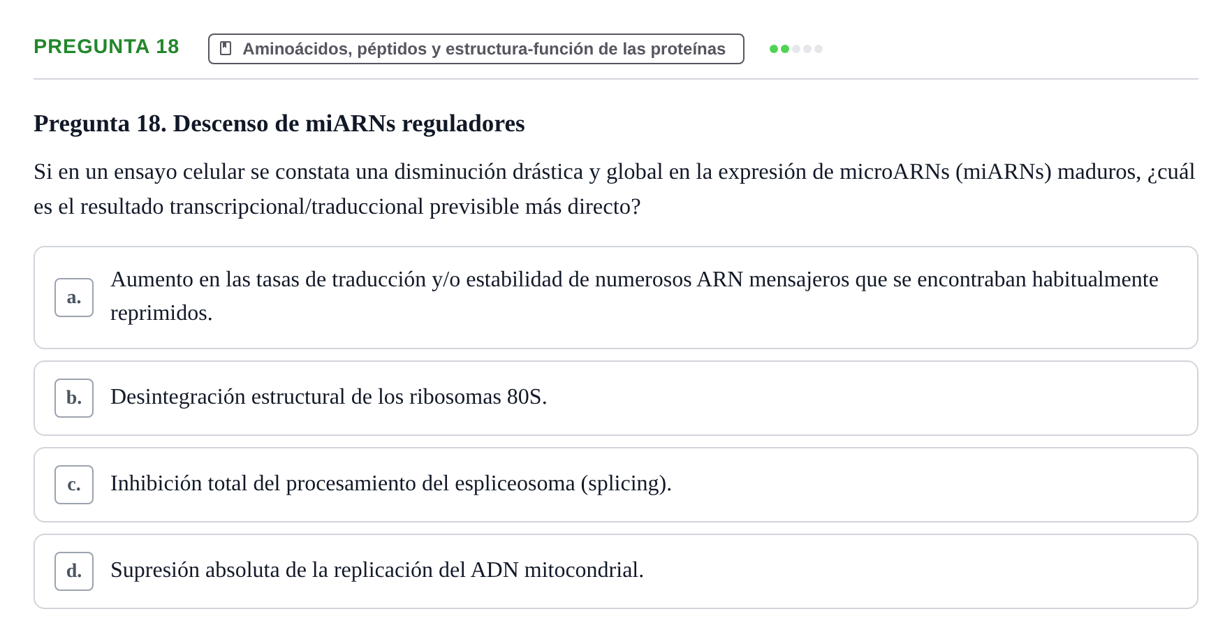 Enunciado: Pregunta 18