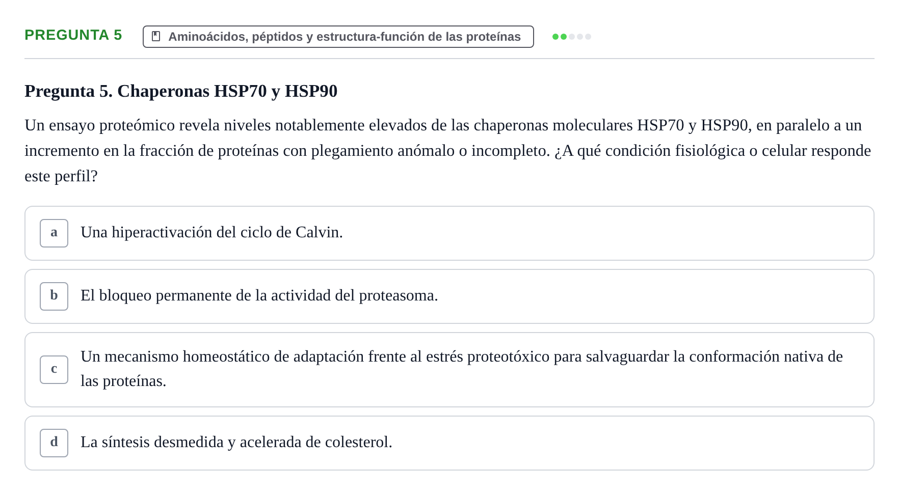 Enunciado: Pregunta 5