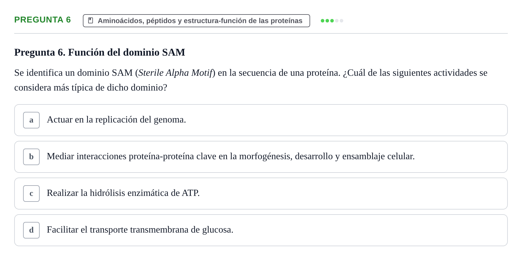 Enunciado: Pregunta 6