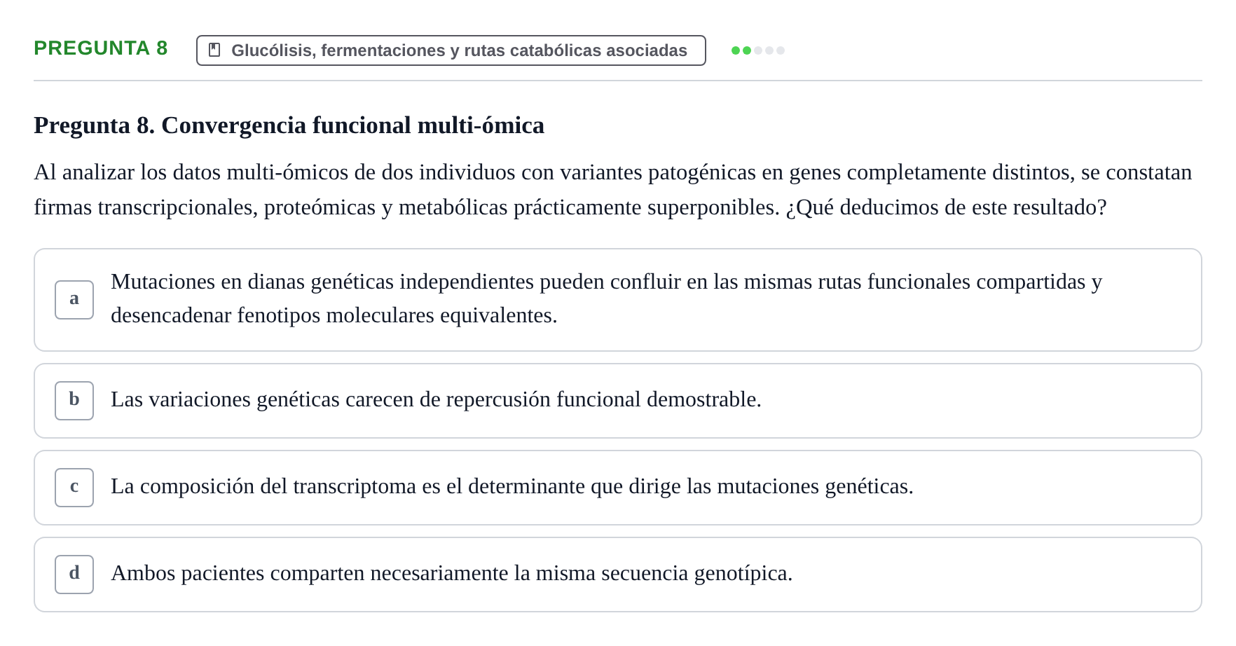 Enunciado: Pregunta 8