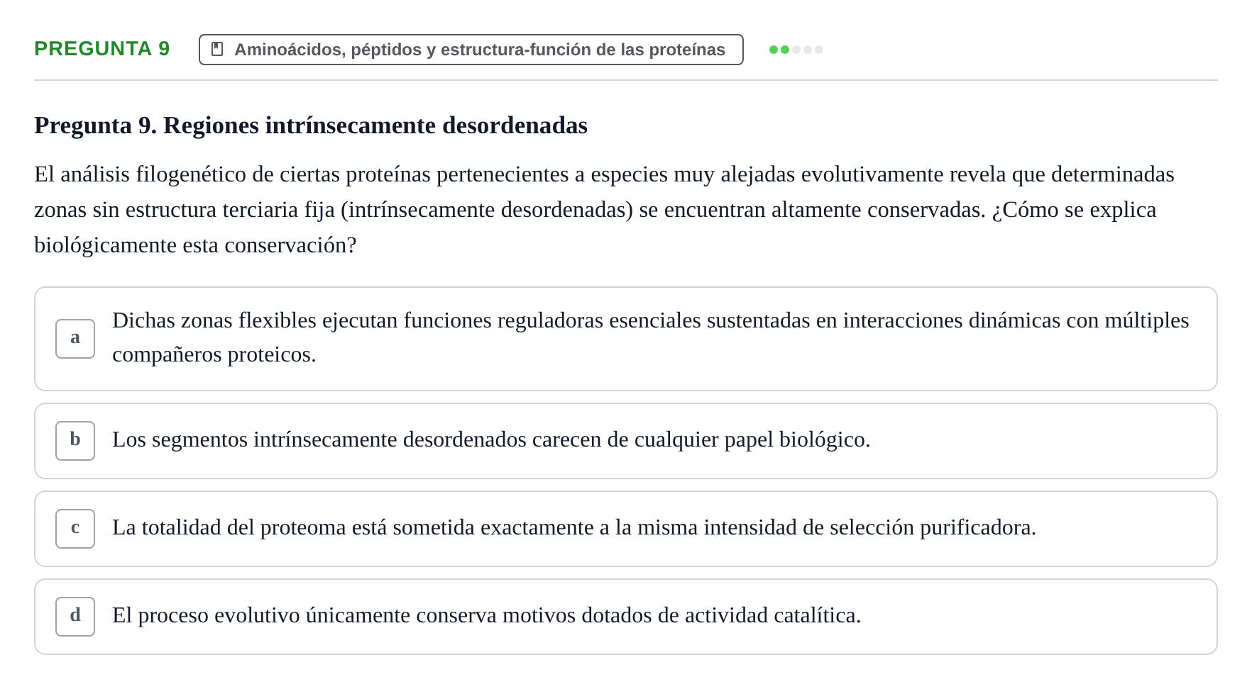 Enunciado: Pregunta 9