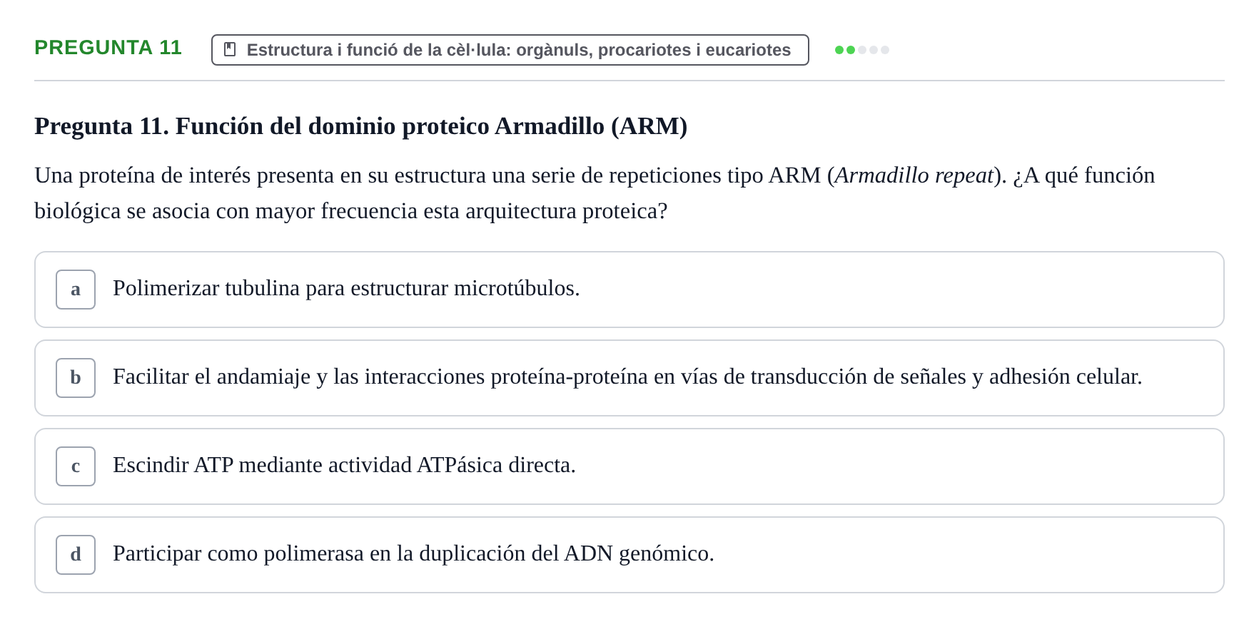 Enunciado: Pregunta 11