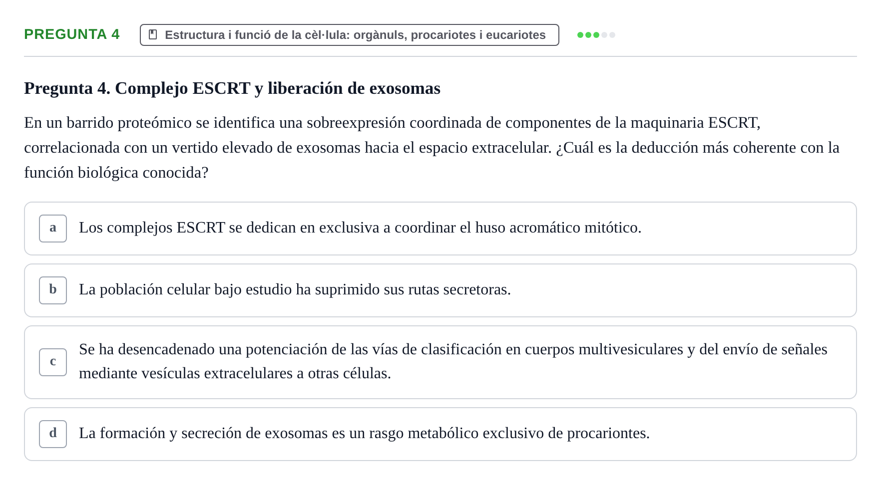 Enunciado: Pregunta 4