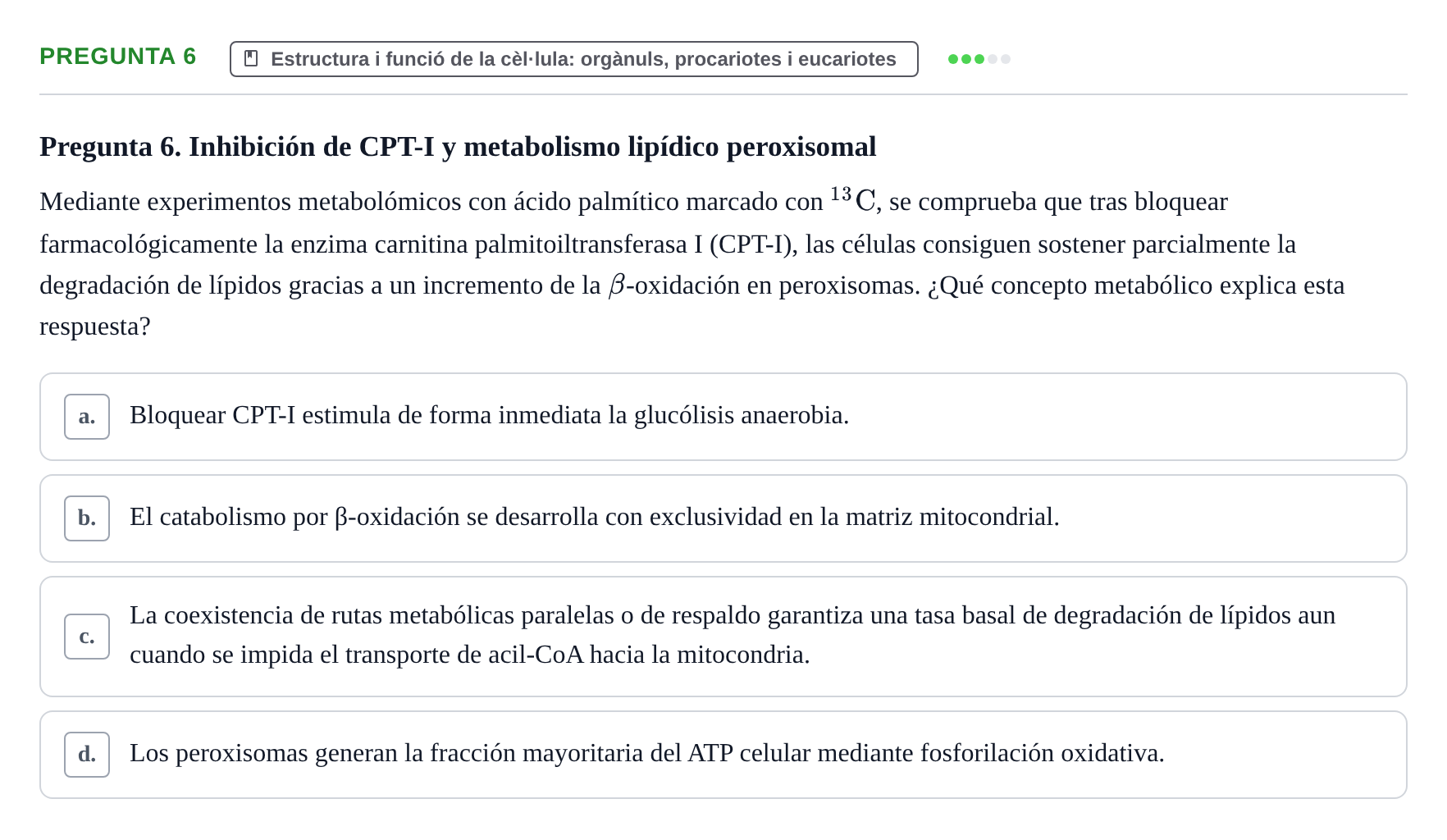 Enunciado: Pregunta 6