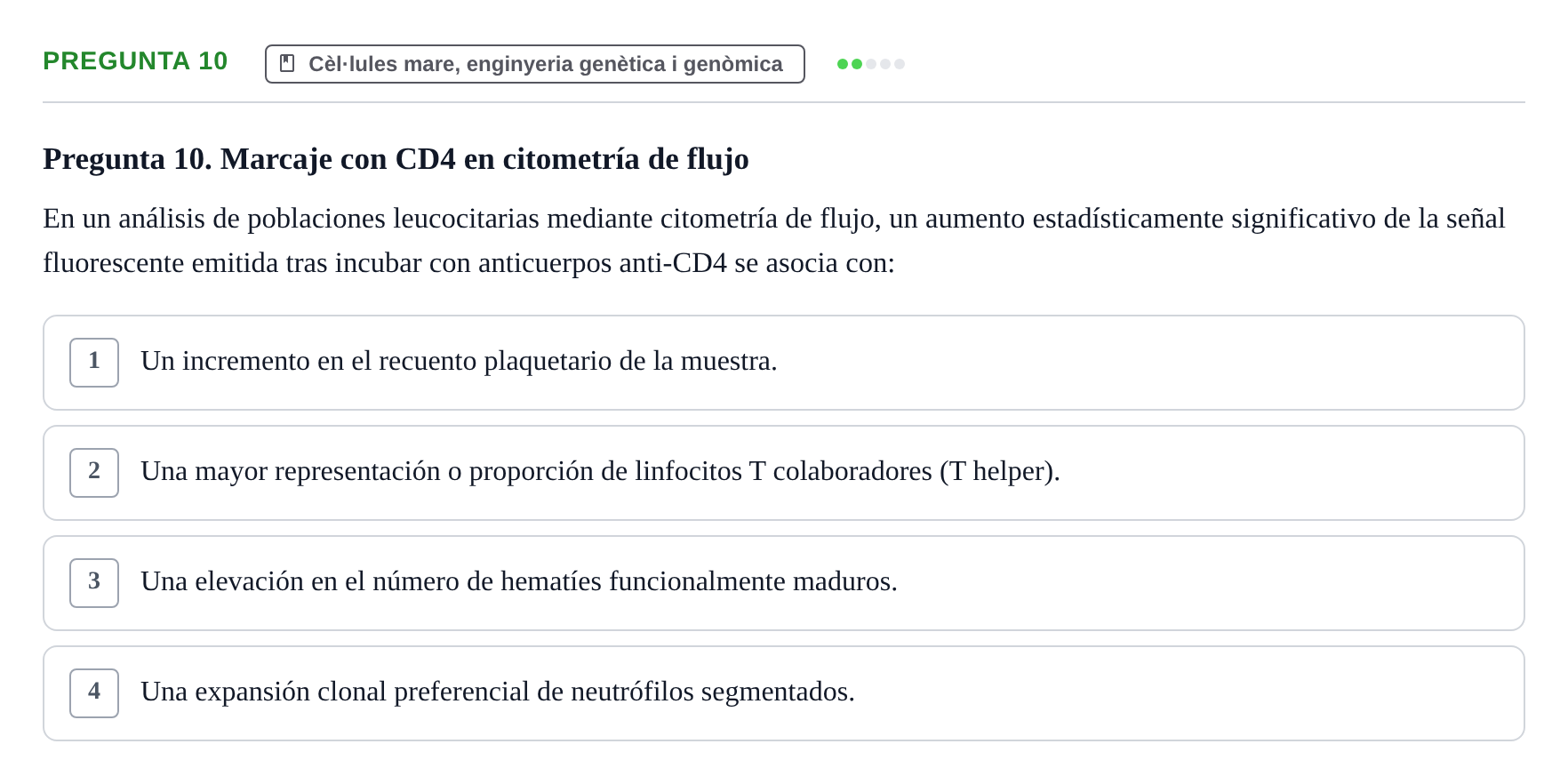 Enunciado: Pregunta 10