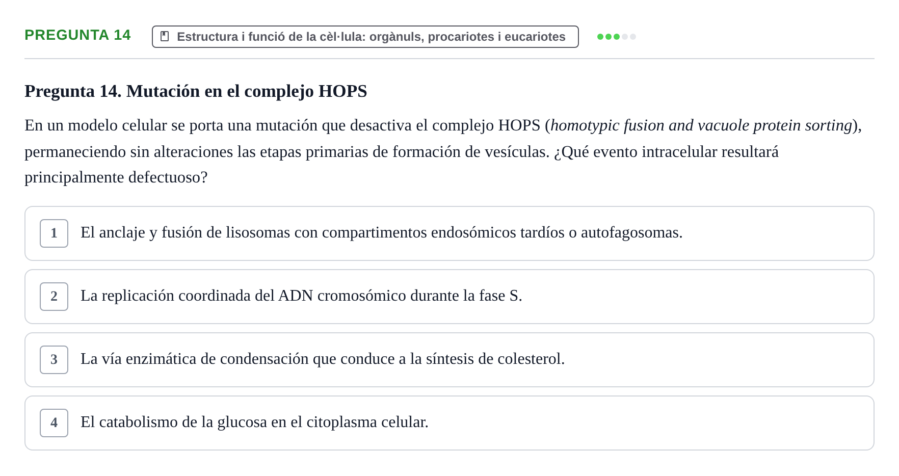 Enunciado: Pregunta 14