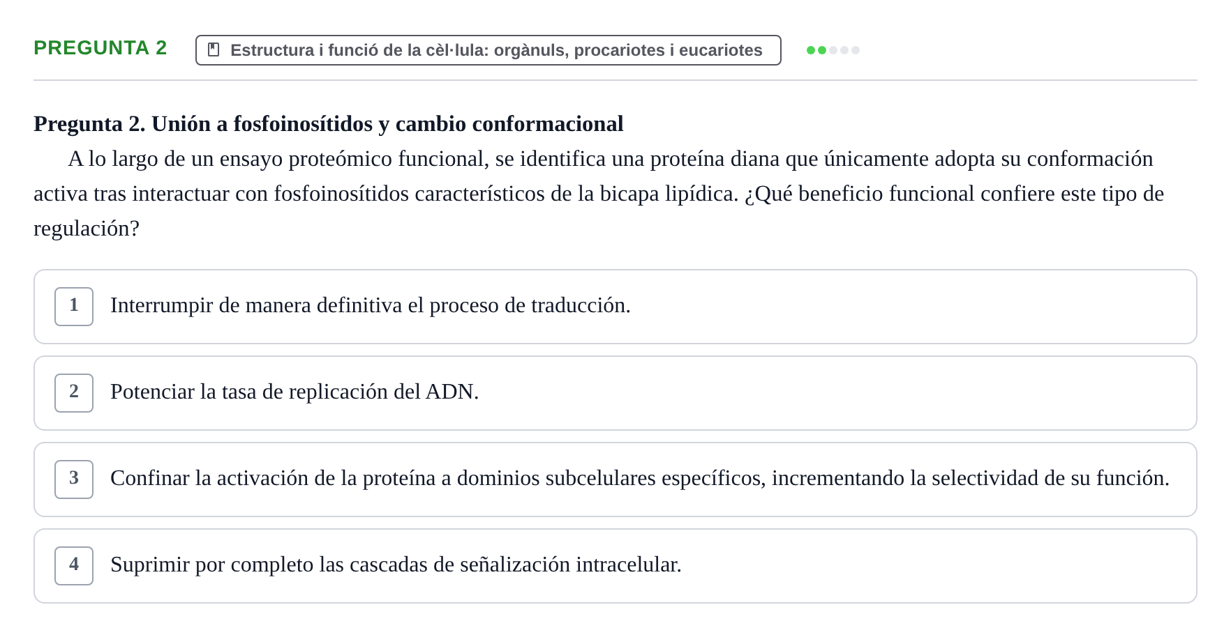 Enunciado: Pregunta 2