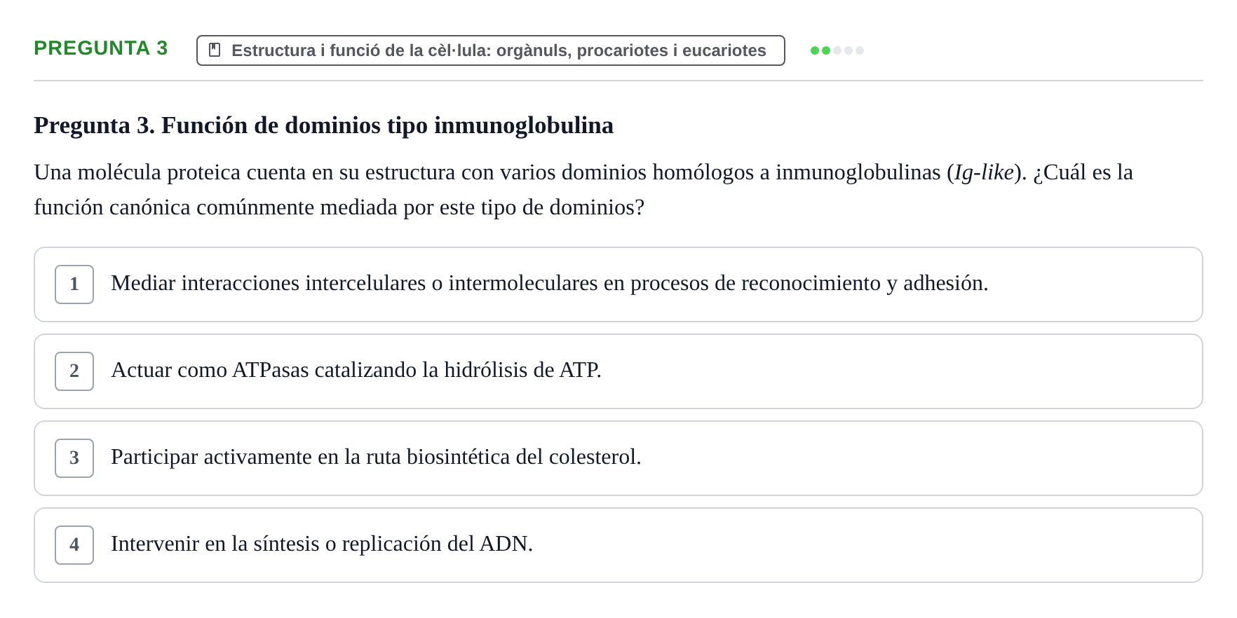 Enunciado: Pregunta 3
