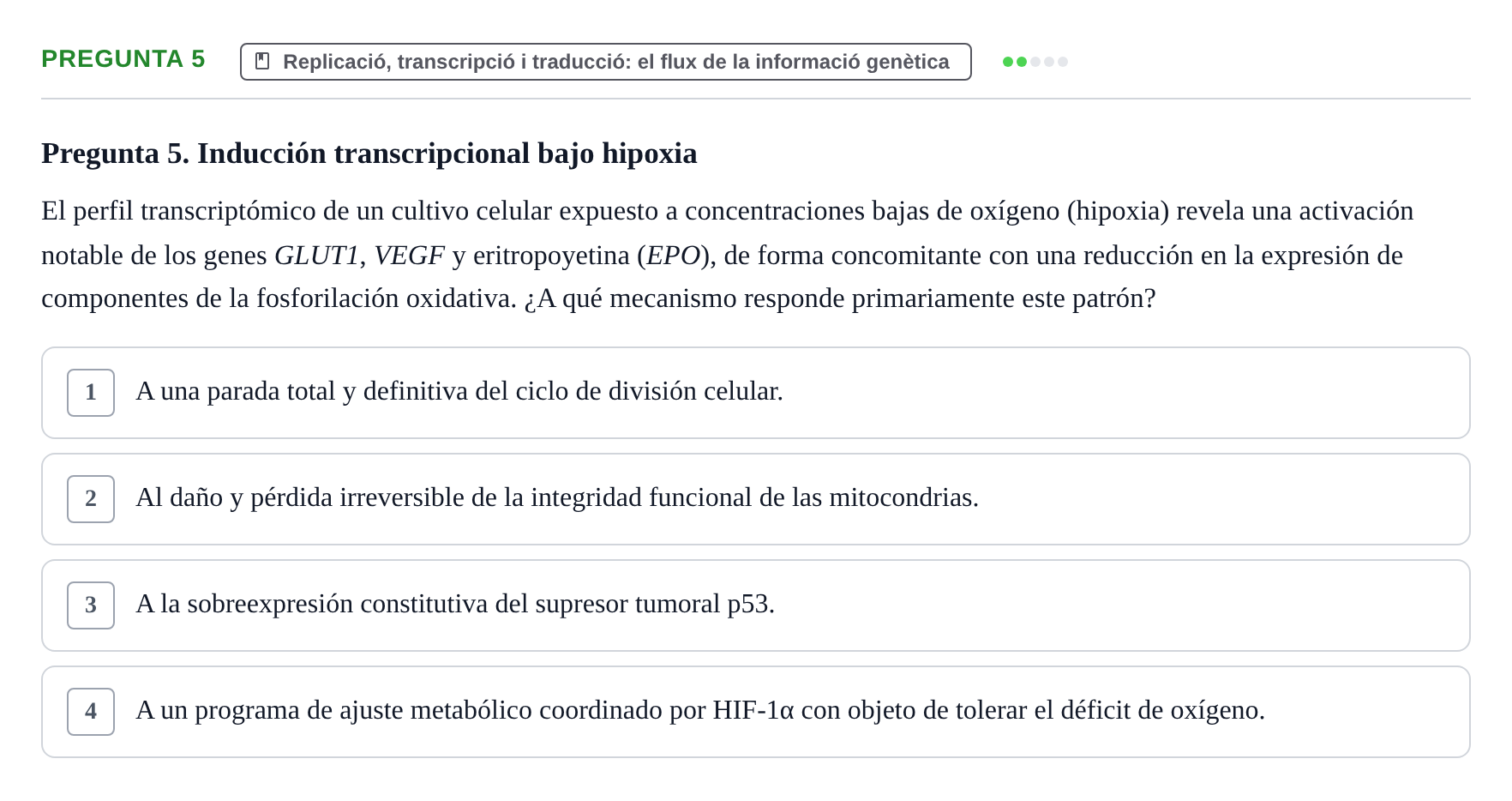 Enunciado: Pregunta 5