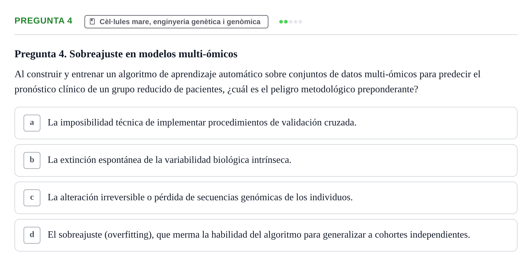 Enunciado: Pregunta 4