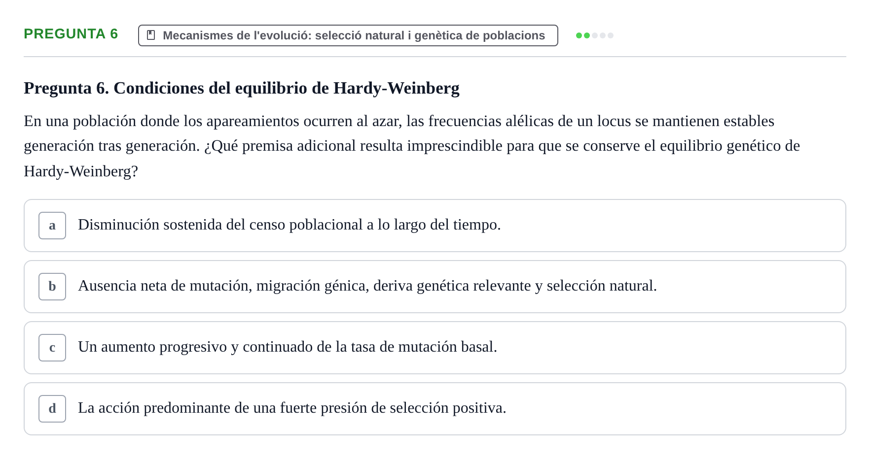 Enunciado: Pregunta 6