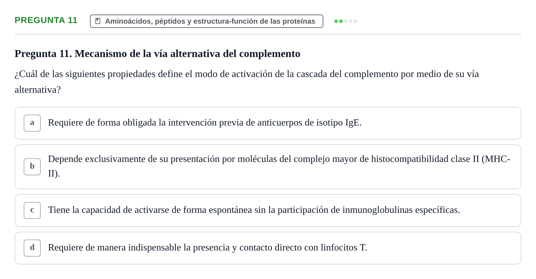 Enunciado: Pregunta 11