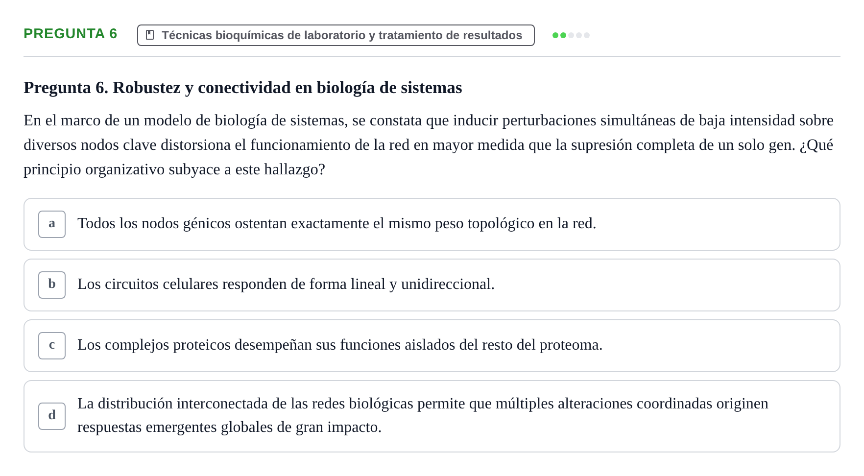 Enunciado: Pregunta 6