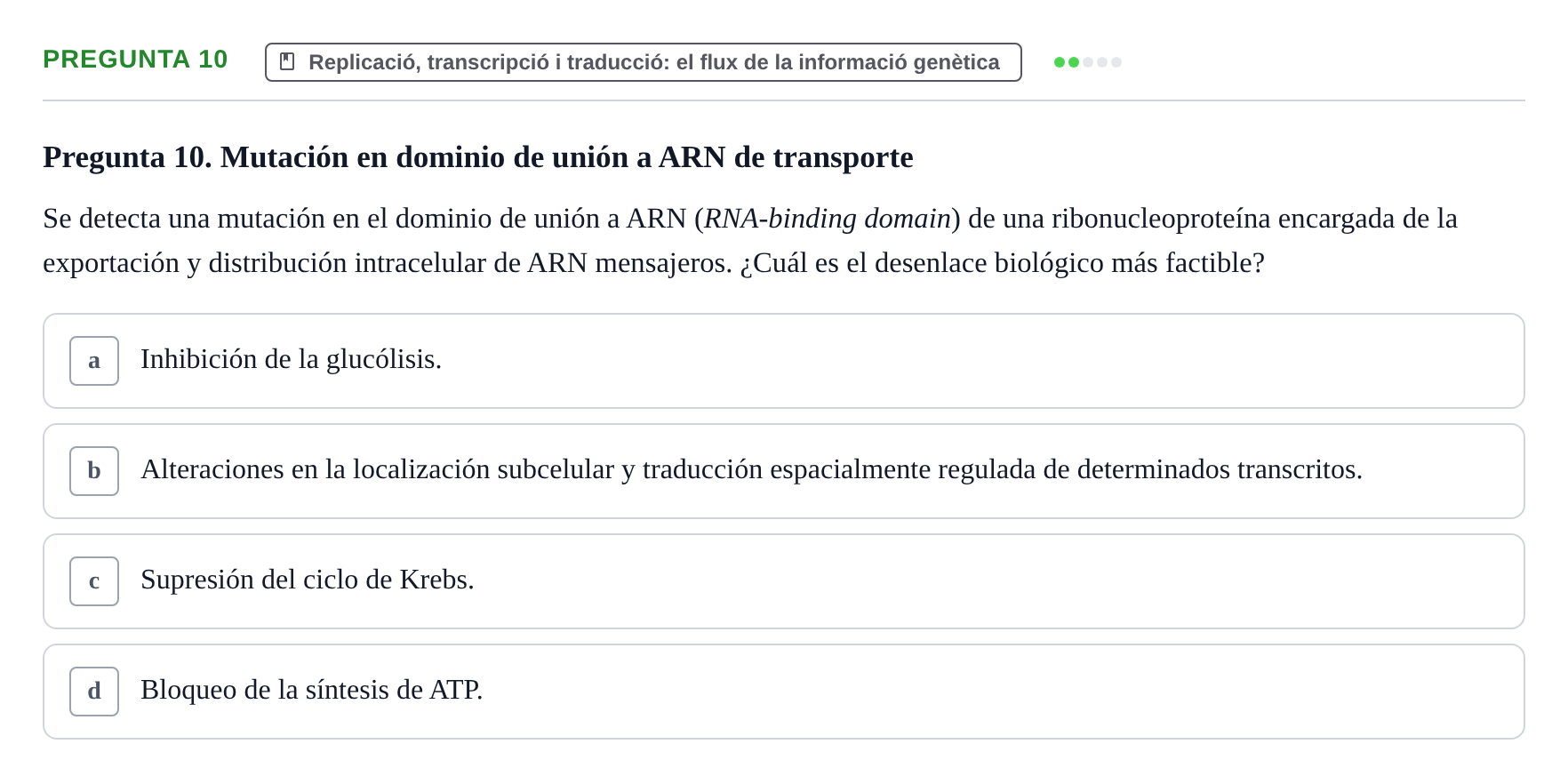 Enunciado: Pregunta 10
