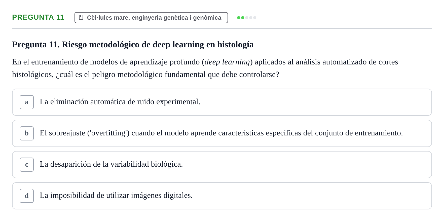 Enunciado: Pregunta 11