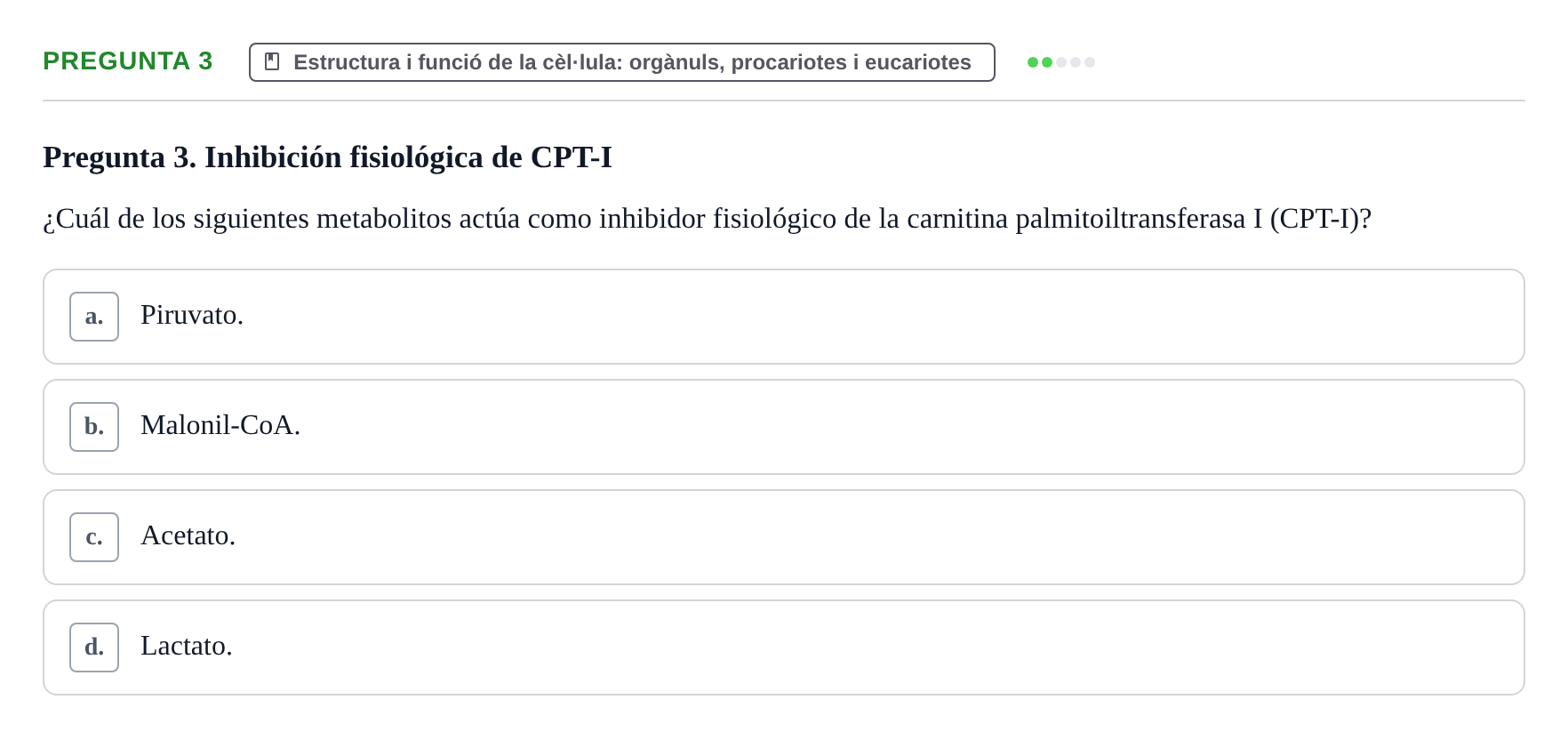 Enunciado: Pregunta 3