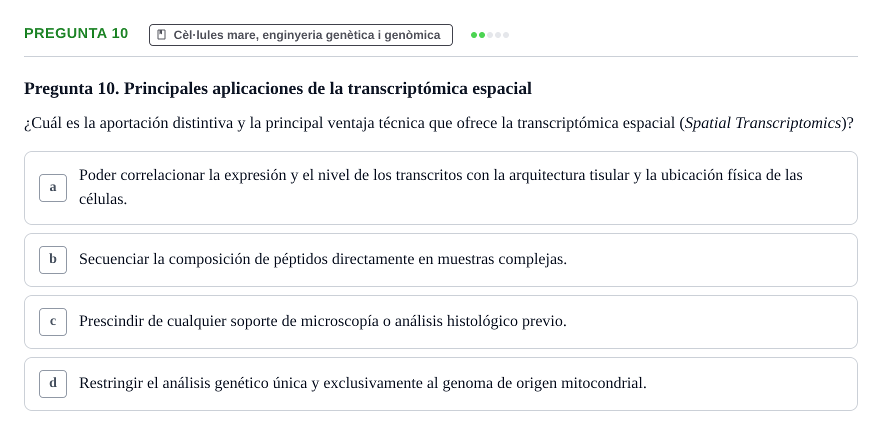 Enunciado: Pregunta 10