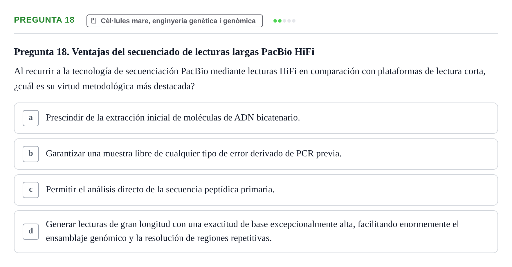 Enunciado: Pregunta 18