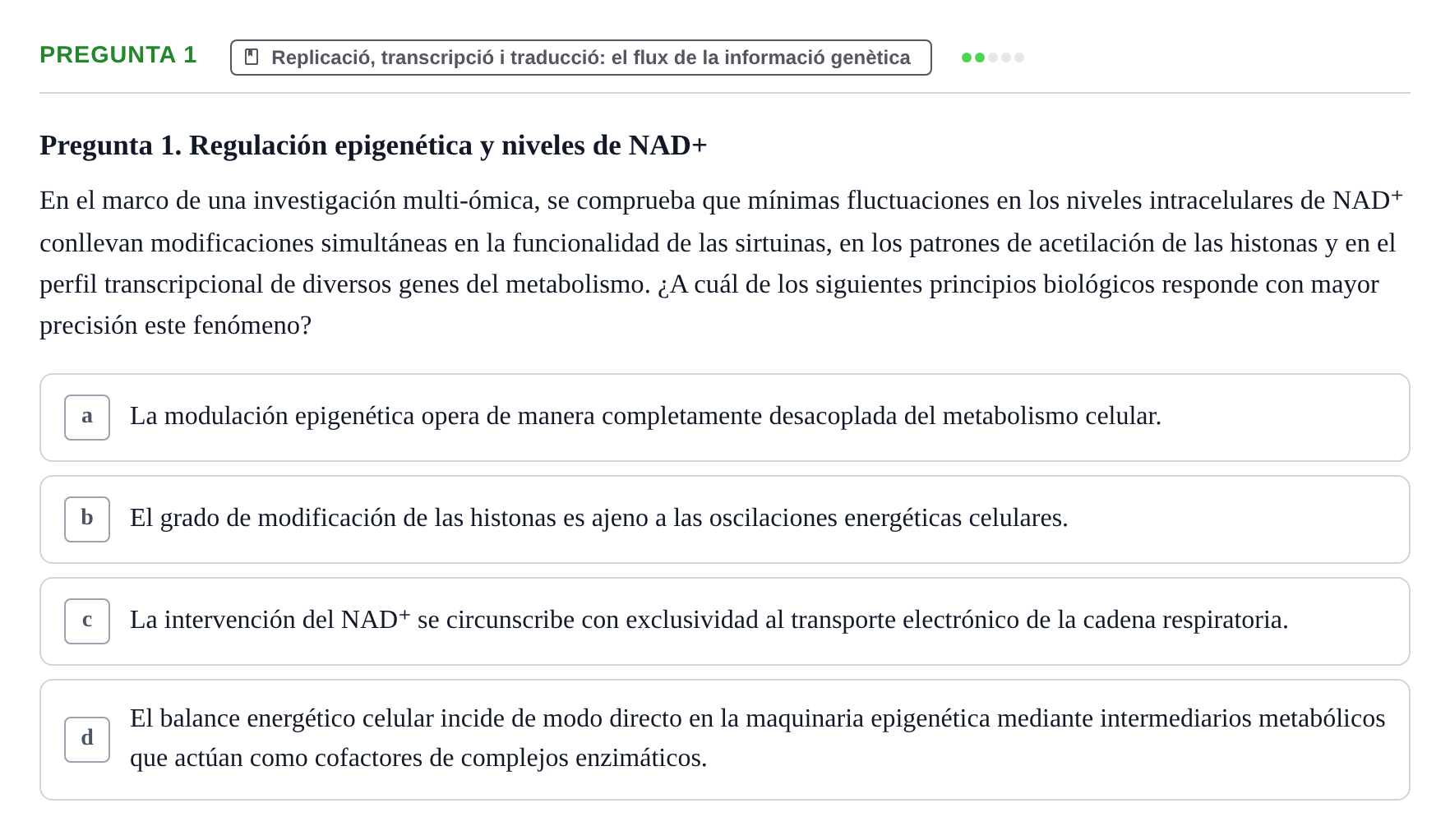 Enunciado: Pregunta 1