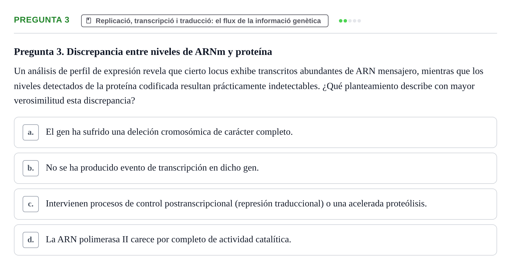 Enunciado: Pregunta 3