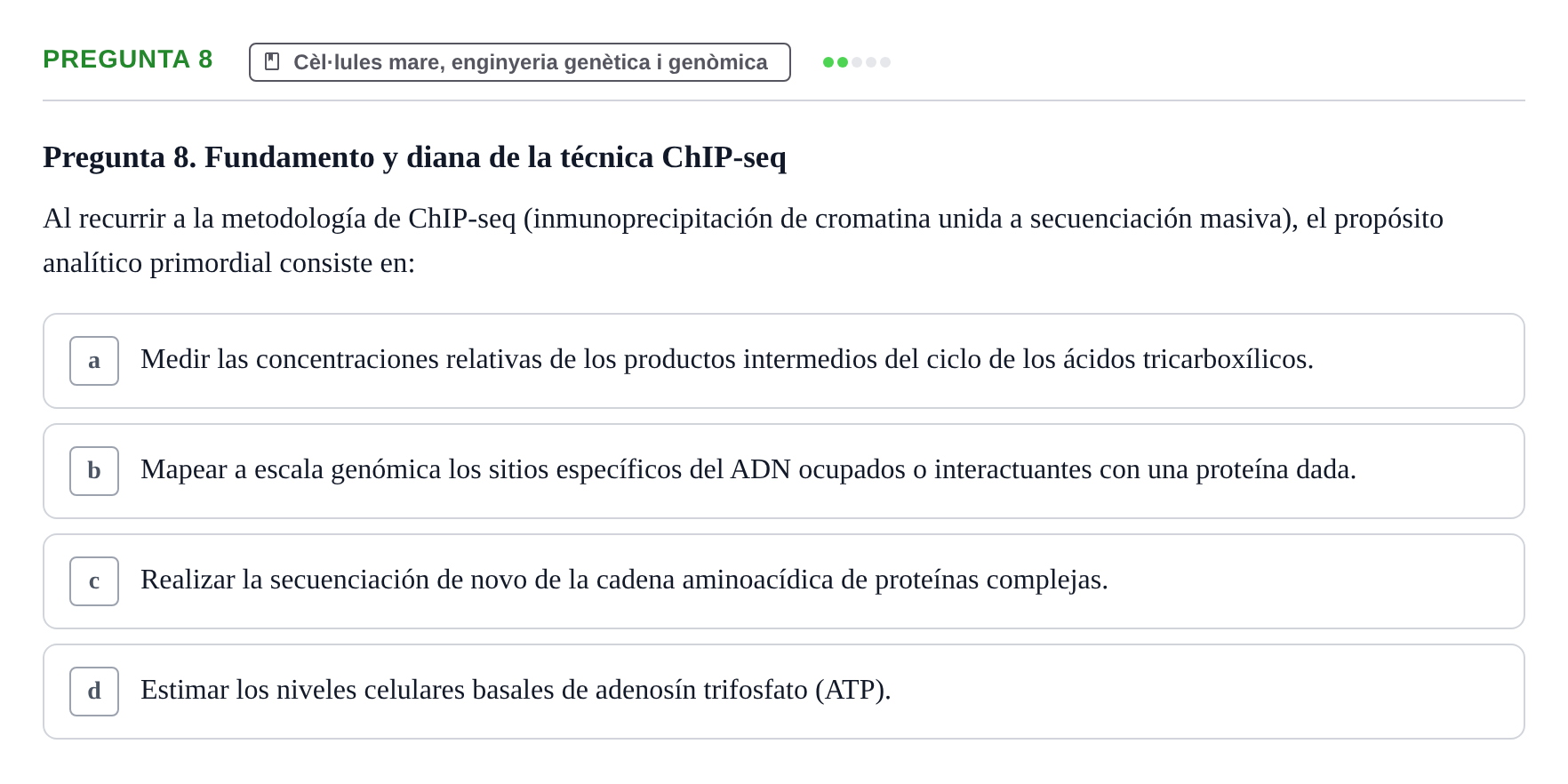 Enunciado: Pregunta 8