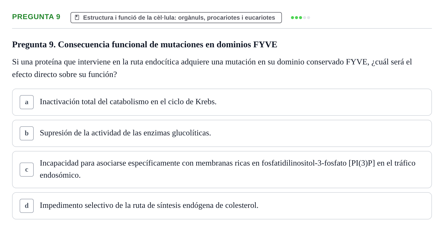Enunciado: Pregunta 9